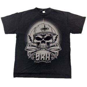 Vintage SRH Skull T Shirt Large Black Y2K Hip Hop Punk Skater Streetwear…